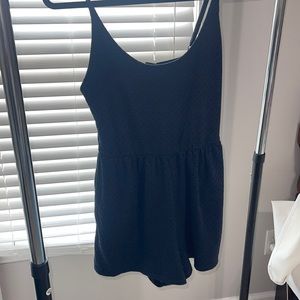 Black Casual Romper
